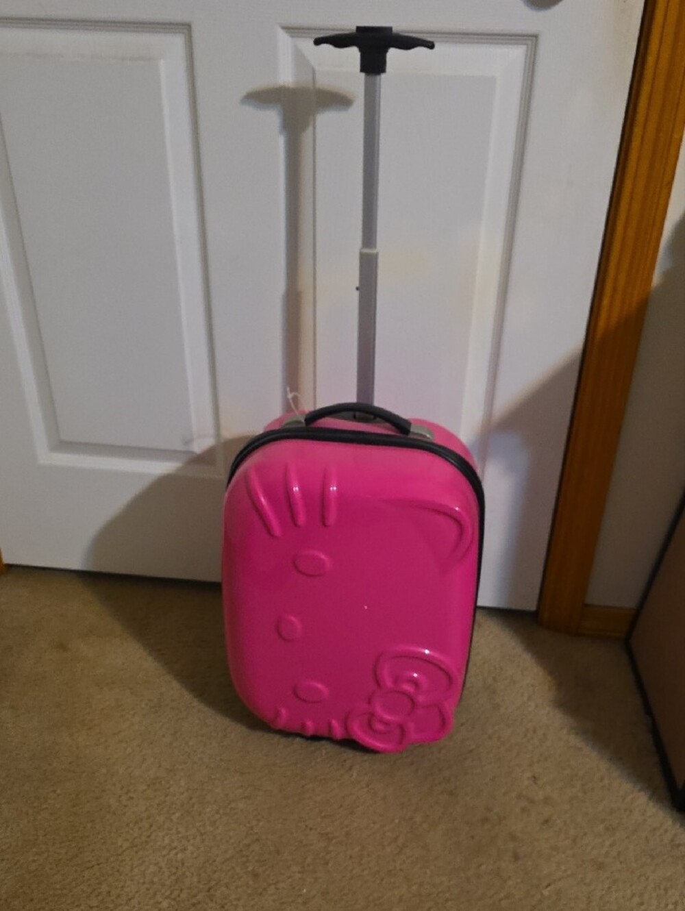 Hello Kitty Hot Pink Hard Case Carry On Size Luggage - Picture 5 of 5